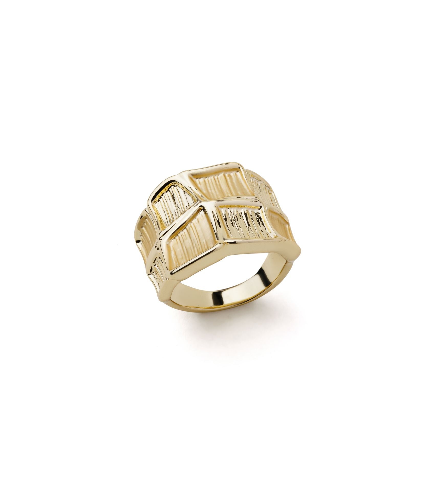 Bold Gold Statement Ring – Veli Jewels
