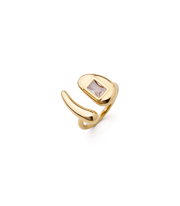 Crystal Oval Ring
