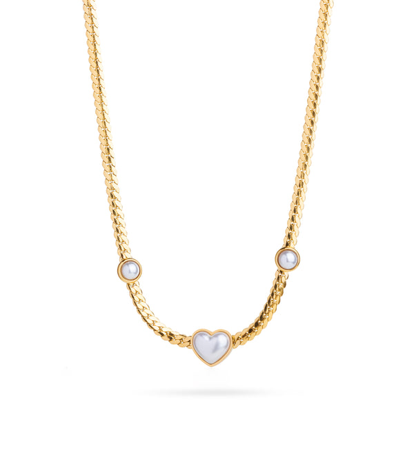 Vanilla Heart Necklace