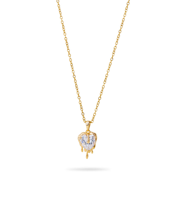 Melted Heart Necklace