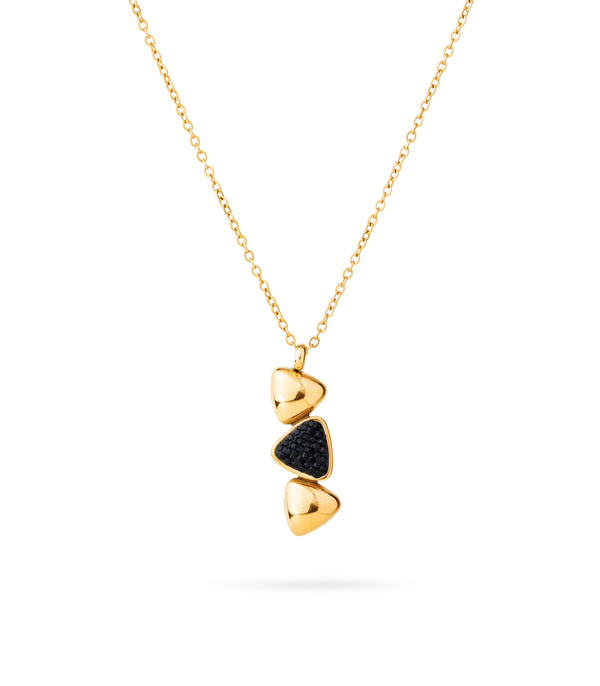 Black Rihno Stone Jewellery Set