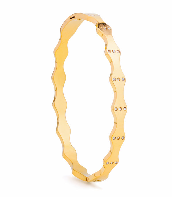 Three Dot Bangle Bracelet