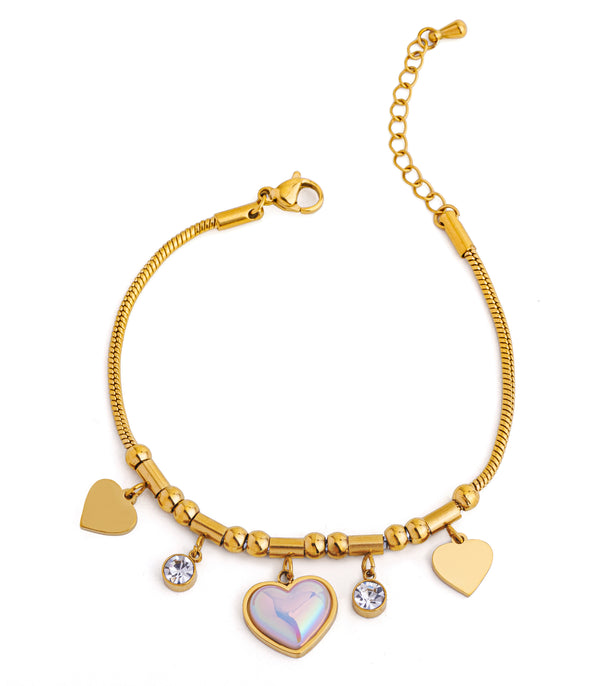 Halo Heart Bracelet