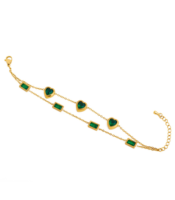 Emerald Stack Bracelet