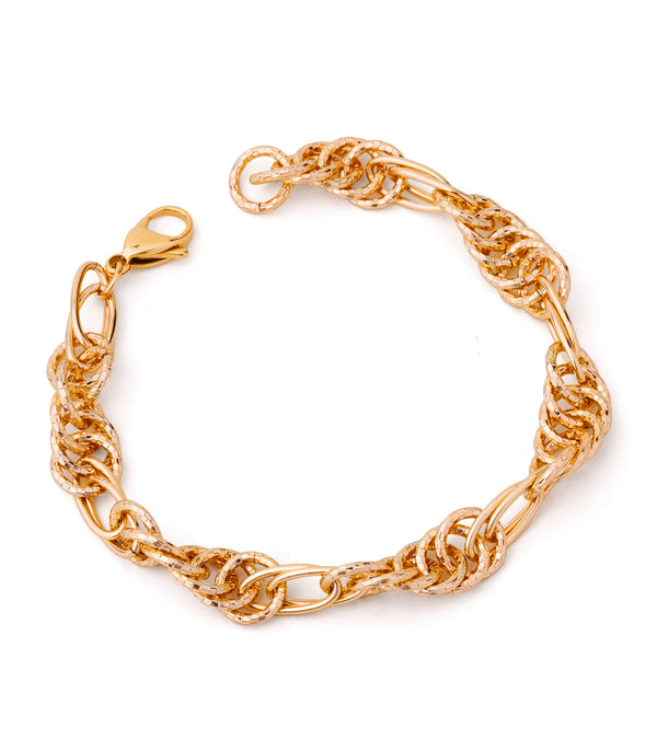 Lock Loop Gold Bracelet