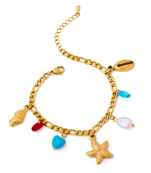 Starfish Charm Bracelet