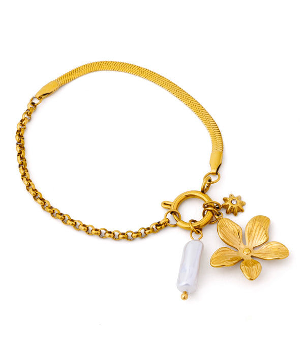 Lily Charm Bracelet