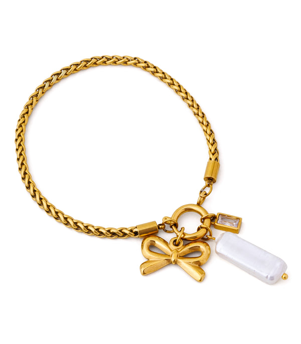 Bow Charm Bracelet