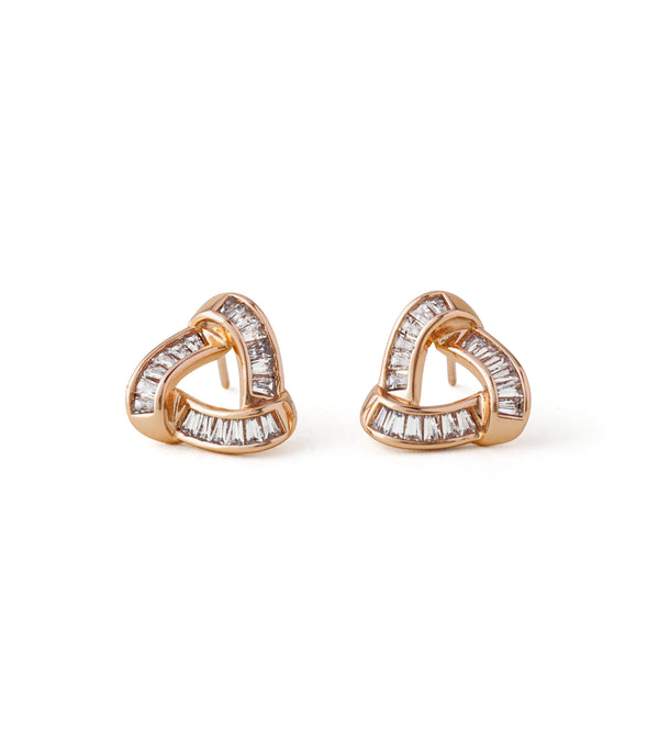 Poise Rose Gold Studs