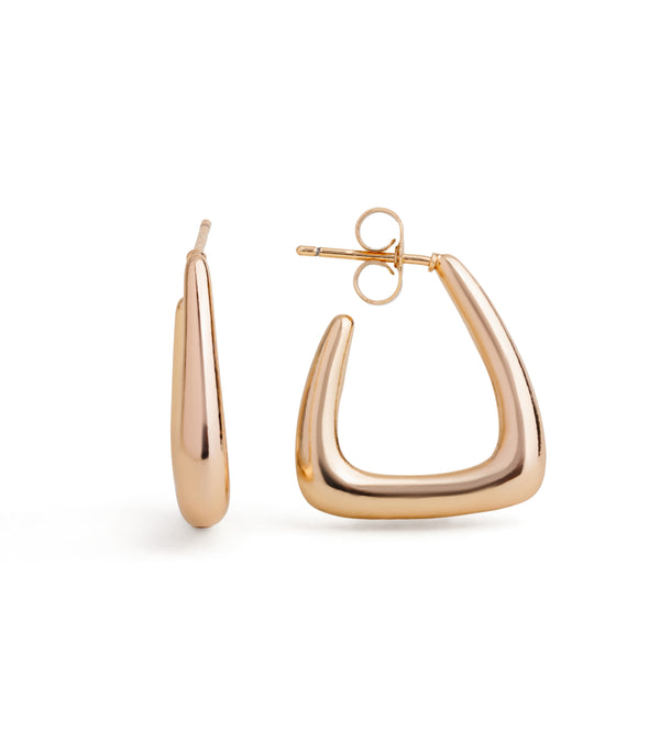 Basic Square Gold Hoops