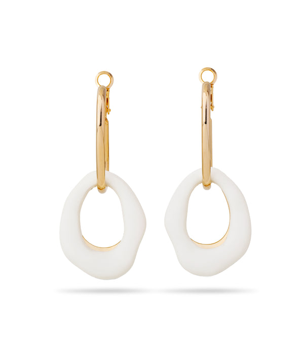 Oval Cave Earring