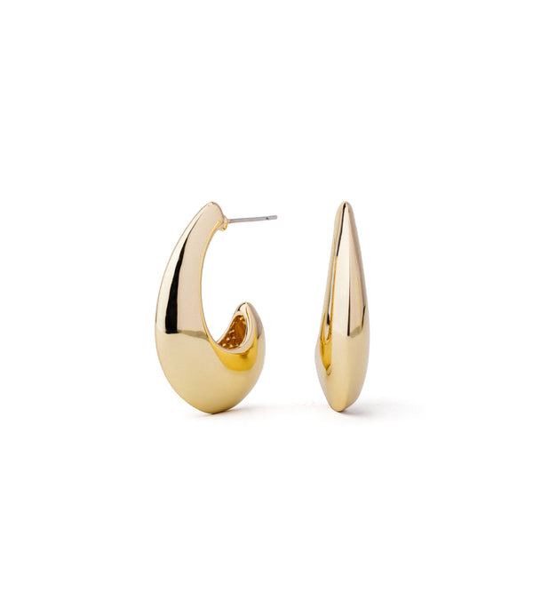 Bold Curves Gold Earring