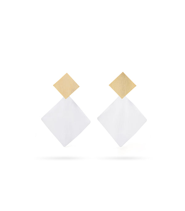 Showstopper Silver & Gold Statement Earring