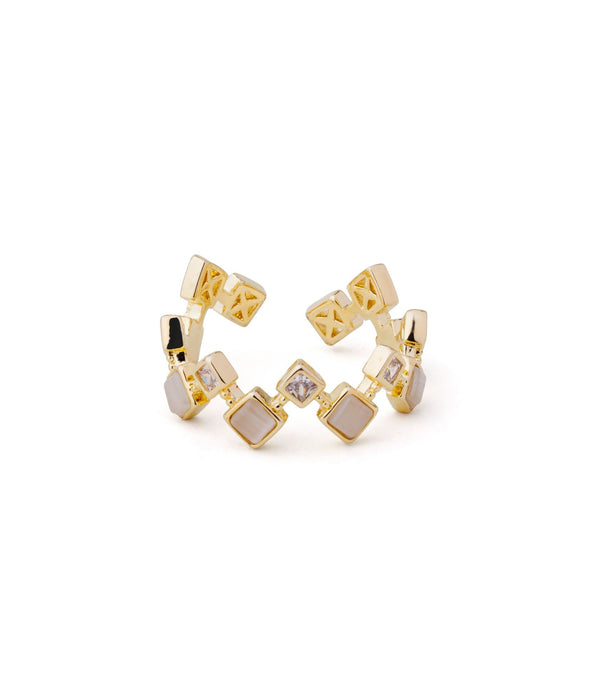 Zig Zag Marble Ring