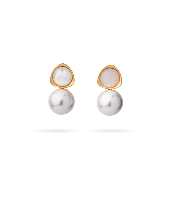 Marina White Earrings