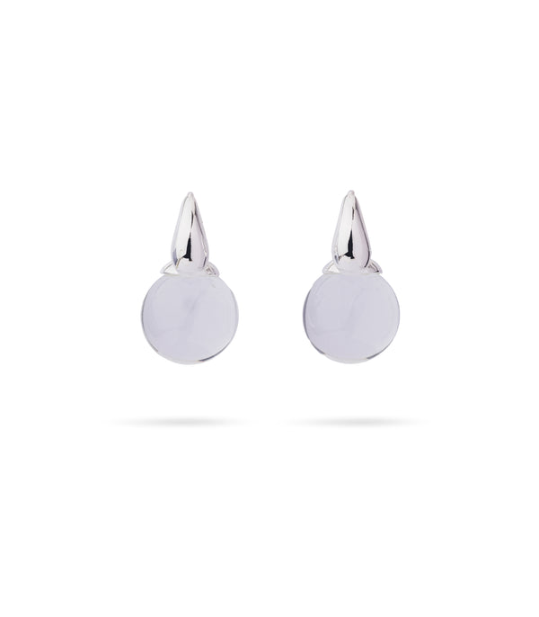 Tear Ball Silver Earring