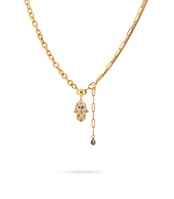 Bold Evil Eye Chain Necklace