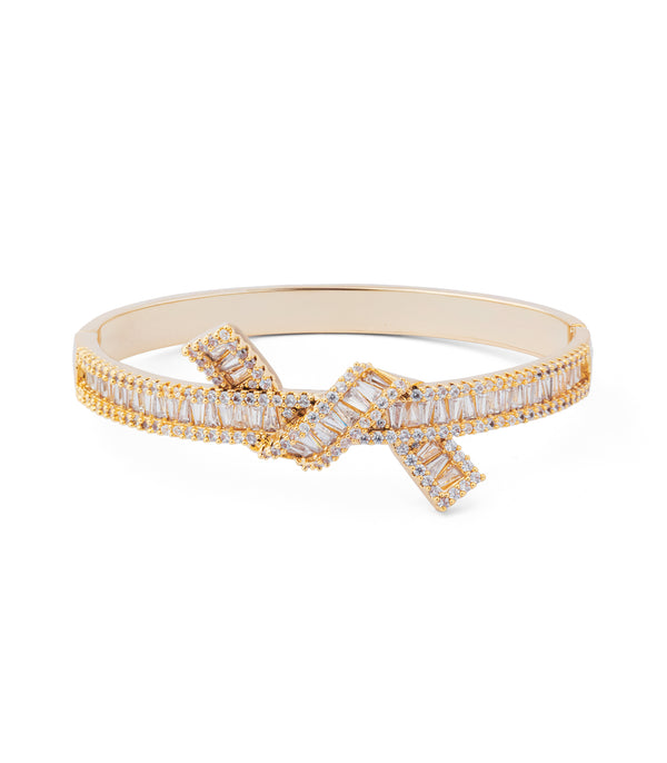 Shimmer Knot Bangle Bracelet