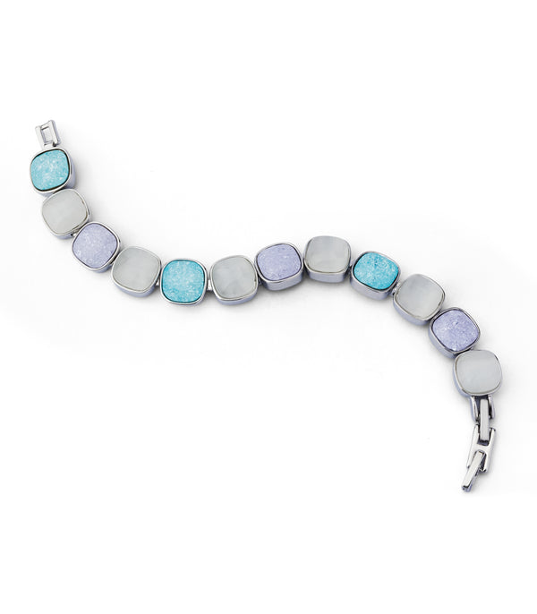 Blue Glitter Bracelet