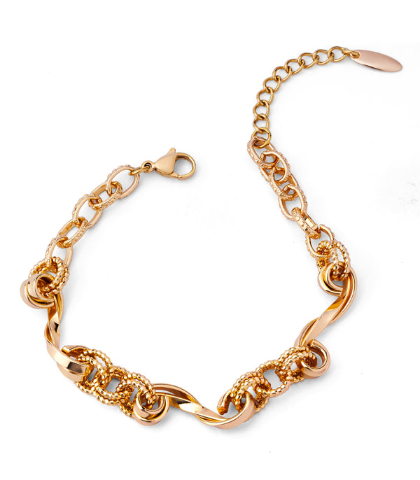 Lock Rose Gold Bracelet