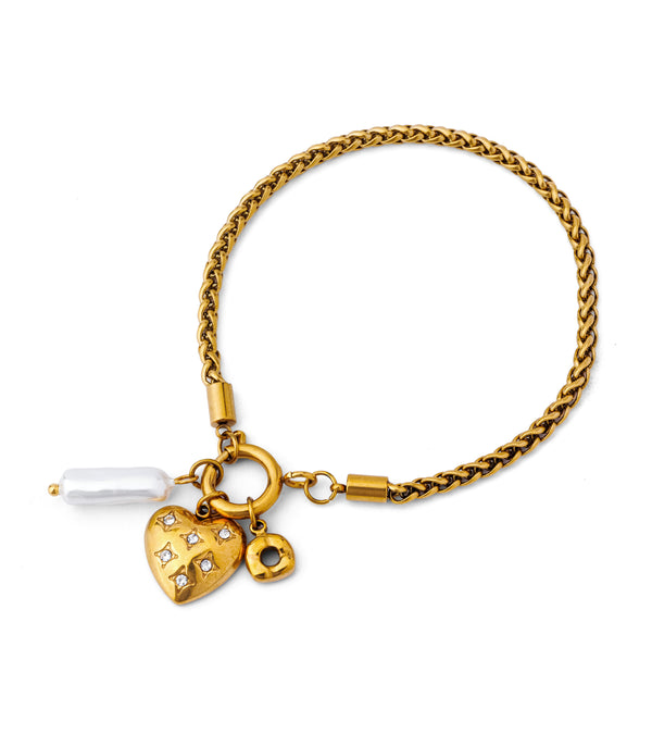 Heart Charm Bracelet