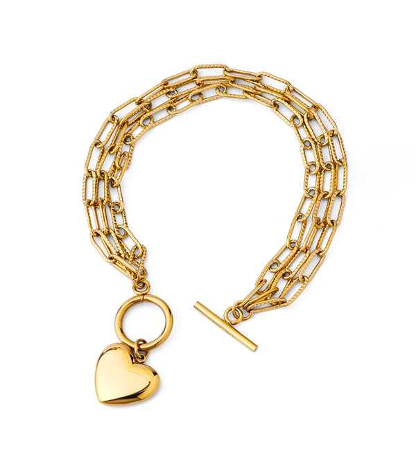 Chain Heart Bracelet