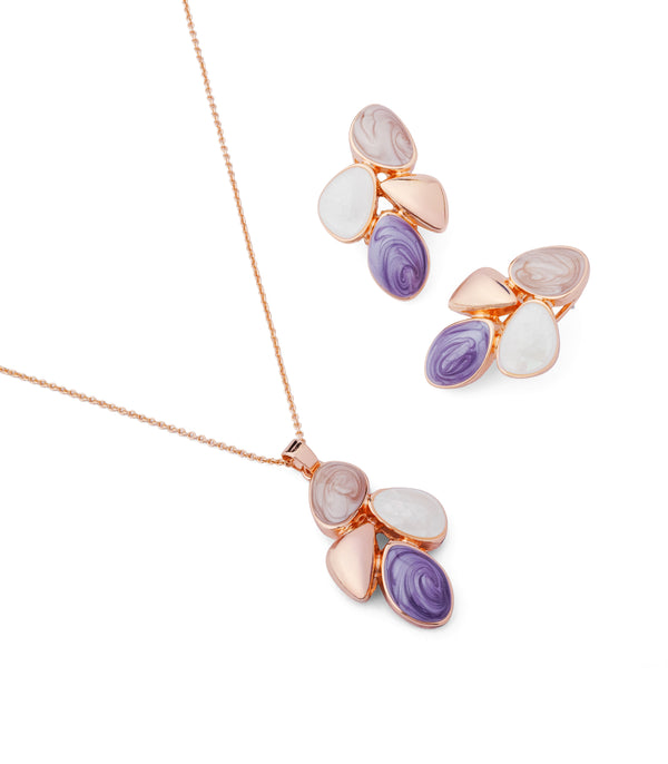 Jimmy Rose Gold Necklace Set